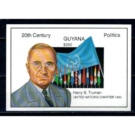 Guyana 1993 - Harry S. Truman, presedinte SUA, colita ndt neuzat Guyana 1993 - Harry S. Truman, presedinte SUA, colita ndt neuzat