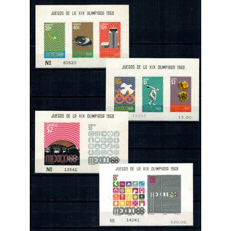 Mexic 1968 - Jocurile Olimpice, sport, colite neuzate Mexic 1968 - Jocurile Olimpice, sport, colite neuzate