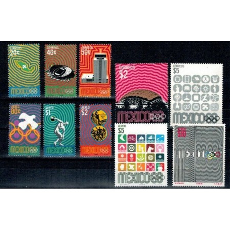 Mexic 1968 - Jocurile Olimpice, serie neuzata Mexic 1968 - Jocurile Olimpice, serie neuzata
