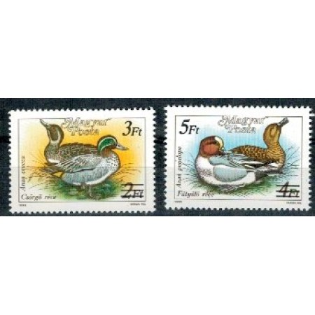 Ungaria 1989 - Rate salbatice, supratipar, serie neuzata