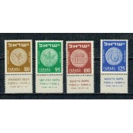 Israel 1954 - Monede, serie neuzata cu tab