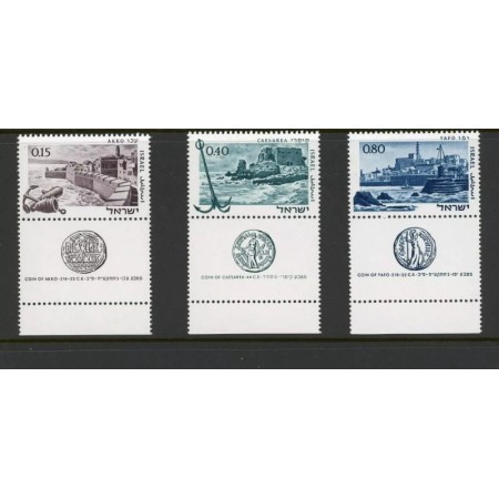 Israel 1967 - Porturi antice, serie neuzata cu tab Israel 1967 - Porturi antice, serie neuzata cu tab