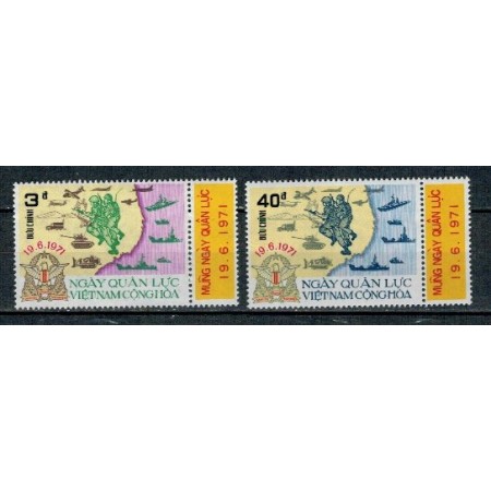 Vietnam Sud 1971 - Ziua armatei, serie neuzata Vietnam Sud 1971 - Ziua armatei, serie neuzata