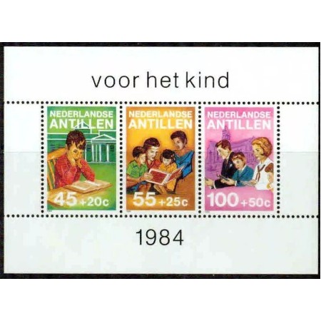 Antilele Olandeze 1984 - Pentru copii, bloc neuzat