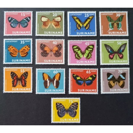 Suriname 1972 - Fluturi, fauna, serie neuzata Suriname 1972 - Fluturi, fauna, serie neuzata