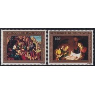 Haute Volta 1972 - Craciun, arta, serie neuzata