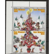 San Marino 1998 - Craciun, serie neuzata