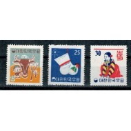 Korea Sud 1960 - Craciun si Anul Nou, serie neuzata