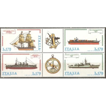 Italia 1978 - Vapoare, serie neuzata