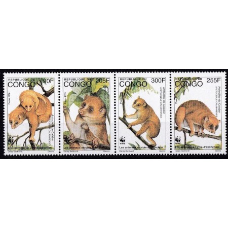 Congo 1997 - Fauna WWF, serie neuzata Congo 1997 - Fauna WWF, serie neuzata