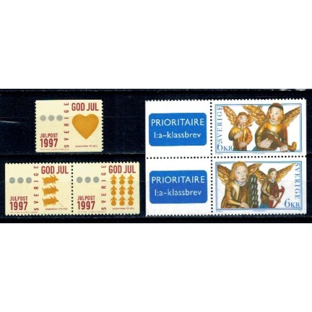 Suedia 1997 - Craciun, serie neuzata Suedia 1997 - Craciun, serie neuzata