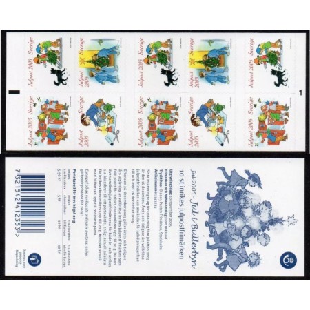 Suedia 2005 - Craciun, serie timbre autocolant in carnet Suedia 2005 - Craciun, serie timbre autocolant in carnet