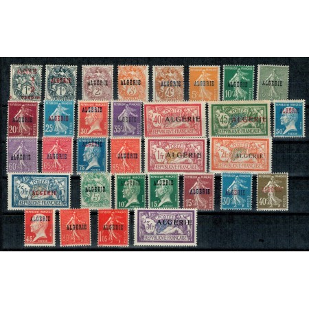 Algeria 1924-1926 - Uzuale, supratipar, serie neuzata Algeria 1924-1926 - Uzuale, supratipar, serie neuzata