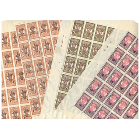 Martinique 1908/1922 - Mi56,57,82 fragmente de coli neuzate Martinique 1908/1922 - Mi56,57,82 fragmente de coli neuzate