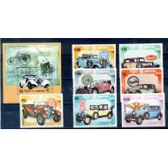 Cambodge 1984 - Masini de epoca, serie+colita neuzata