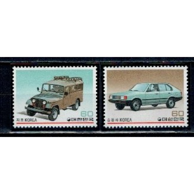 Korea Sud 1983 - Autovehicule, serie neuzata