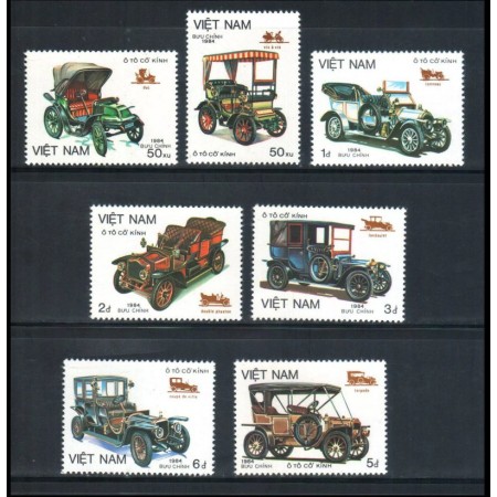 Vietnam 1984 - Masini de epoca, serie neuzata