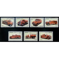 Nicaragua 1983 - Masini de pompieri, serie neuzata