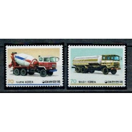 Korea Sud 1983 - Camioane, serie neuzata