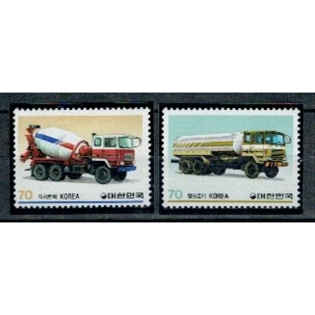 Korea Sud 1983 - Camioane, serie neuzata