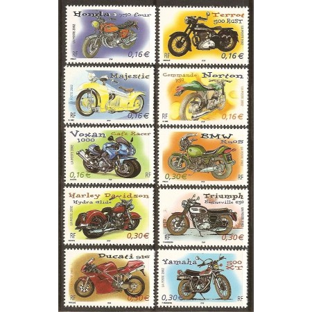 Franta 2002 - Motociclete, serie neuzata