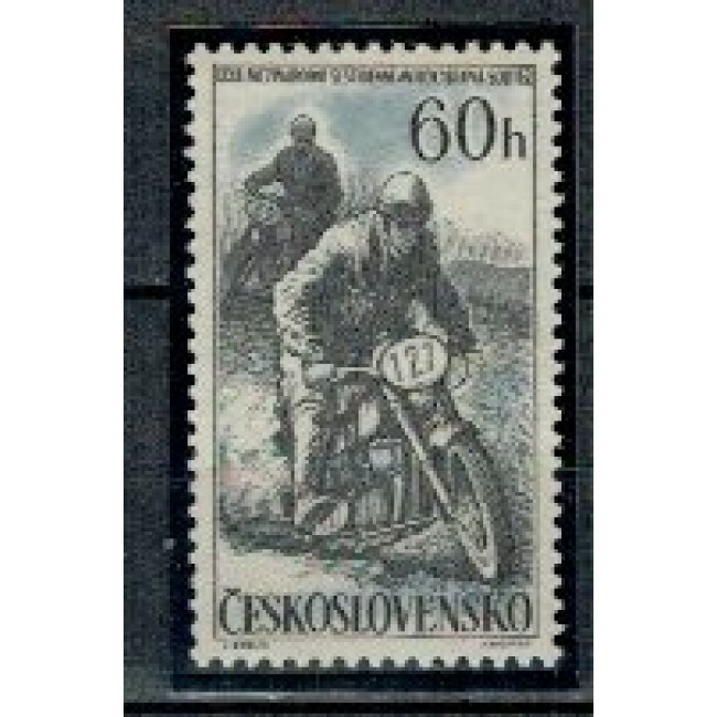 Cehoslovacia 1957 - Motociclism, neuzat Cehoslovacia 1957 - Motociclism, neuzat