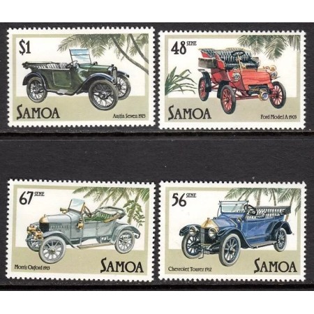 Samoa 1985 - Masini de epoca, serie neuzata
