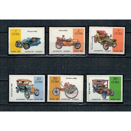 Cuba 1984 - Masini de epoca, serie neuzata
