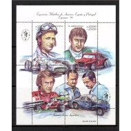 Argentina 1991 - Masini de curse, bloc neuzat