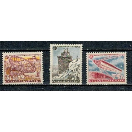 Cehoslovacia 1957 - Anul geofizic, serie neuzata Cehoslovacia 1957 - Anul geofizic, serie neuzata