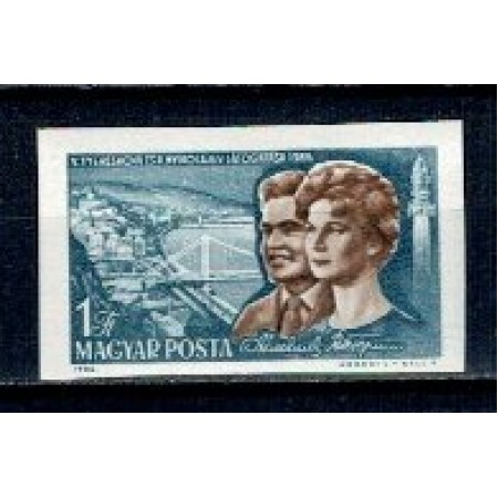 Ungaria 1965 - Cosmonauti, nedantelat, neuzat Ungaria 1965 - Cosmonauti, nedantelat, neuzat