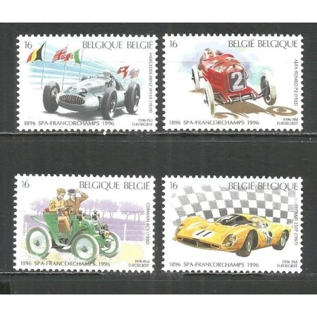 Belgia 1996 - Masini de curse, serie neuzata
