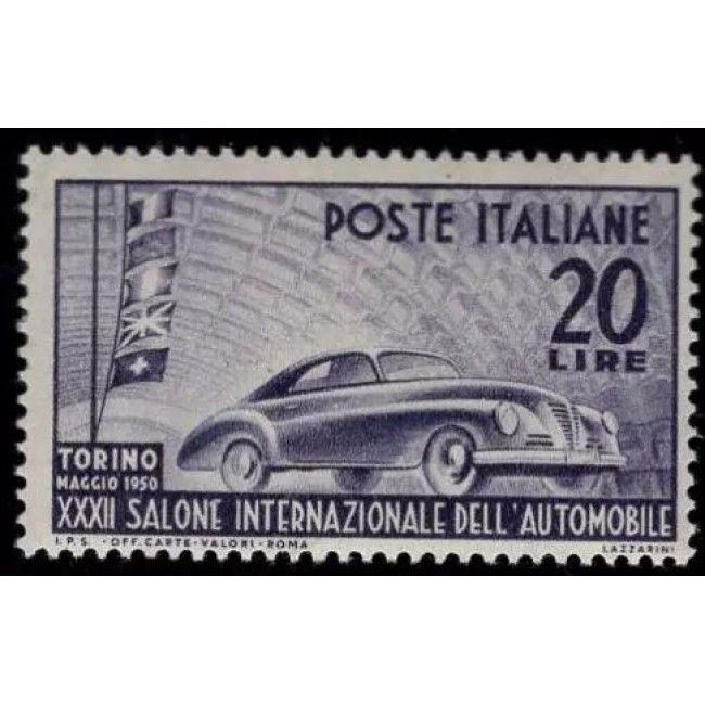 Italia 1950 - Salon international auto, neuzat
