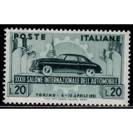Italia 1951 - Salon international auto, neuzat