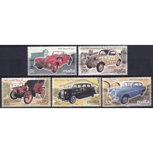 Malta 2003 - Masini clasice, serie neuzata