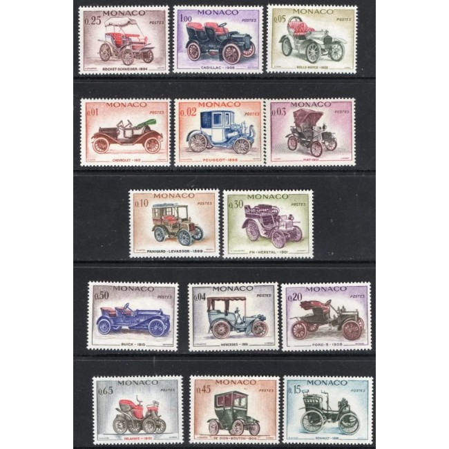Monaco 1961 - Masini de epoca, serie neuzata