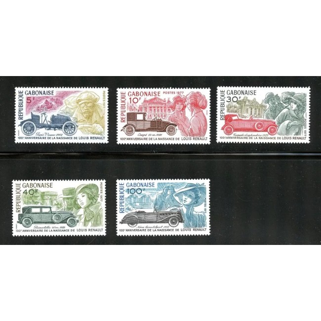 Gabon 1977 - Masini de epoca, Renault, serie neuzata