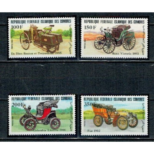 Comores 1984 - Masini de epoca, serie neuzata