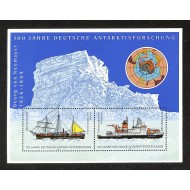 Germania 2001 - Vapoare, Antarctica, bloc neuzat