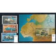Mali 1983 - Raliul Paris-Dakar, serie+colita neuzata
