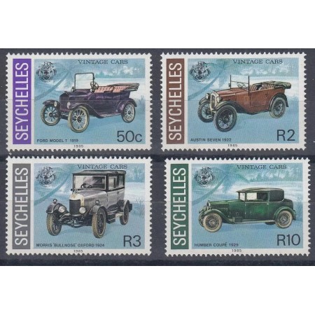 Seychelles 1985 - Masini de epoca, serie neuzata