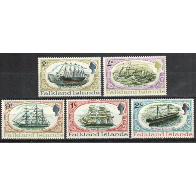 Falkland Islands 1970 - Vapoare, serie neuzata Falkland Islands 1970 - Vapoare, serie neuzata