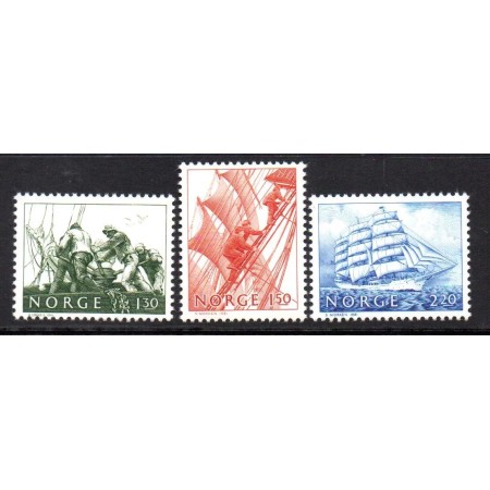 Norvegia 1981 - Vapoare cu panze, serie neuzata