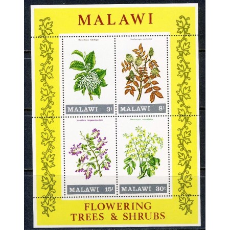 Malawi 1971 - Flori, flora, bloc neuzat Malawi 1971 - Flori, flora, bloc neuzat