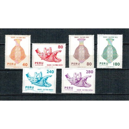 Peru 1982 - Arheologie, serie neuzata Peru 1982 - Arheologie, serie neuzata