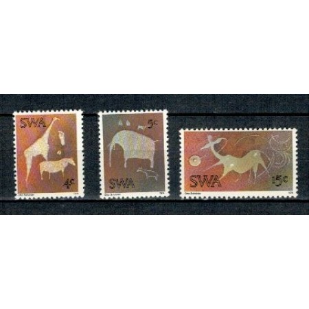 Africa de Sud-Vest 1974 - Picturi rupestre, serie neuzata Africa de Sud-Vest 1974 - Picturi rupestre, serie neuzata
