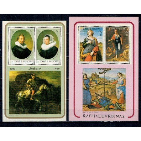 Sao Tome 1983 - Pasti, picturi, blocuri neuzate