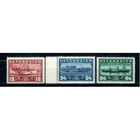 Austria 1937 - Vapoare, navigatie, serie neuzata Austria 1937 - Vapoare, navigatie, serie neuzata