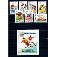 Vietnam 1991 - Jocurile Olimpice, sport, serie+colita neuzata