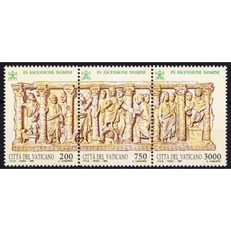 Vatican 1993 - Inaltarea Domnului, triptic neuzat